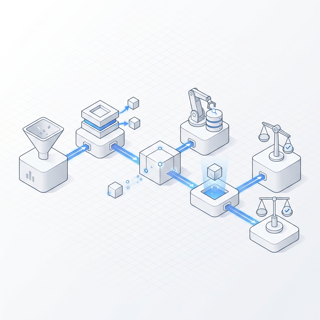 Hybrid retrieval pipeline: Vector search + BM25 + re-ranking